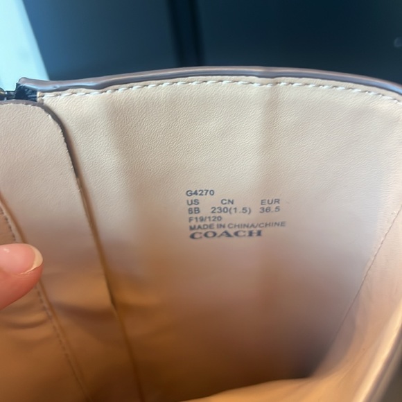 Coach knee high python boots - Picture 6 of 8